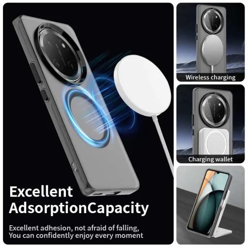  Honor Magic7 Lite / X9c Fekete Techsuit CandyCase MagSafe tok - 3