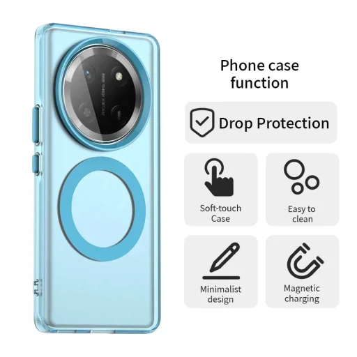  Honor Magic7 Lite / X9c Kék Techsuit - CandyCase MagSafe tok - 2