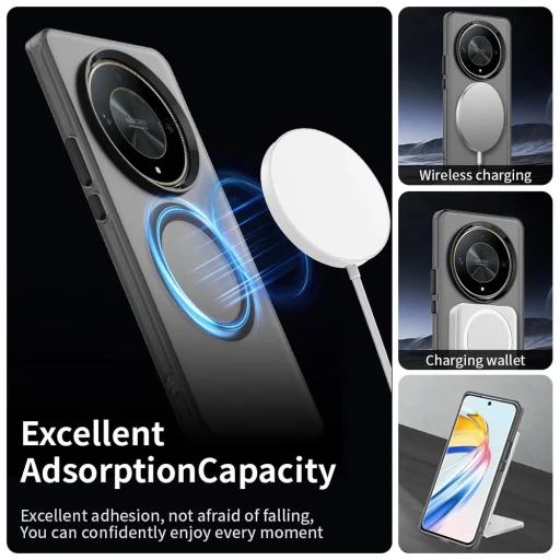 Techsuit - CandyCase MagSafe - Honor Magic6 Lite - Fekete tok - 4