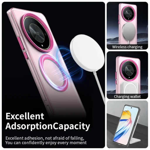 Techsuit - CandyTok MagSafe - Honor Magic6 Lite - Rózsaszín tok - 5