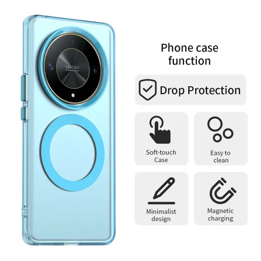 Techsuit - CandyCase MagSafe - Honor Magic6 Lite - Kék tok - 2