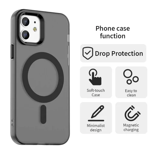 Techsuit - CandyCase MagSafe - iPhone 12 / iPhone 12 Pro - Fekete tok - 2