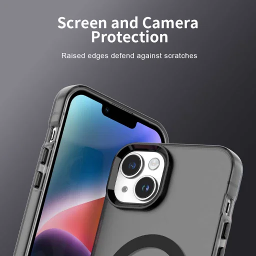  iPhone 14 Fekete Techsuit CandyCase MagSafe tok - 5