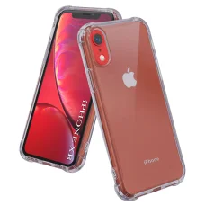 Techsuit - Ütésálló átlátszó szilikon tok - iPhone XR - Füstfekete