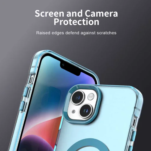 Techsuit - CandyCase MagSafe - iPhone 15 - Kék tok - 5