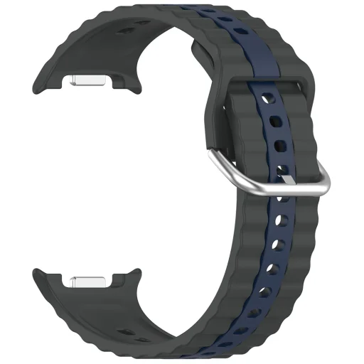 Techsuit - 22 mm-es óraszíj (W078) - Samsung Galaxy Watch8 40mm/Watch8 44mm/Watch8 Classic/Ultra 2 - Árnyékszürke - 2