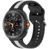 Techsuit - Remienok 22mm (W078) - Samsung Galaxy Watch8 40mm/Watch8 44mm/Watch8 Classic/Ultra 2 - Čierna / Sivá thumbnail