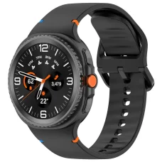 Techsuit - Óraszíj 22mm (W079) - Samsung Galaxy Watch8 40mm/Watch8 44mm/Watch8 Classic/Ultra 2 - Fekete