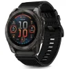 Techsuit - 20 mm-es óraszíj (W070) - Samsung Galaxy Watch 4/5/Active 2, Huawei Watch GT 3 (42mm)/GT 3 Pro (43mm) - Obszidián Fekete thumbnail