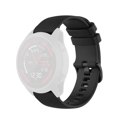 Techsuit - Óraszíj 22mm (W006) - Samsung Galaxy Watch (46mm)/Watch 3/Gear S3, Huawei Watch GT/GT 2/GT 3 (46mm) - Fekete - 3