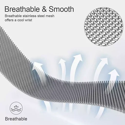 Techsuit - 20 mm-es óraszíj (W009) - Samsung Galaxy Watch 4/5/Active 2, Huawei Watch GT 3 (42mm)/GT 3 Pro (43mm) - Kék - 6