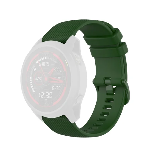  Techsuit - 20mm-es óraszíj (W006) - Samsung Galaxy Watch 4/5/Active 2, Huawei Watch GT 3 (42mm)/GT 3 Pro (43mm) - Zöld - 3