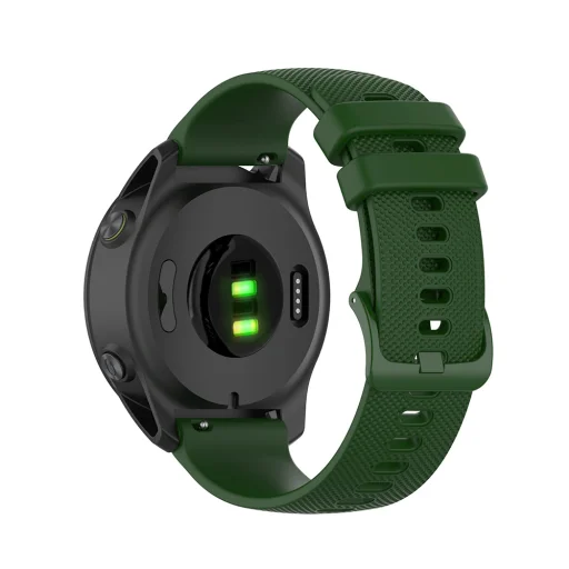  Techsuit - 20mm-es óraszíj (W006) - Samsung Galaxy Watch 4/5/Active 2, Huawei Watch GT 3 (42mm)/GT 3 Pro (43mm) - Zöld - 4