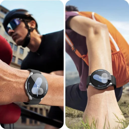 Techsuit - Defense360 Pro + Kijelzővédő - Samsung Galaxy Watch7 (44mm) - Átlátszó tok - 5