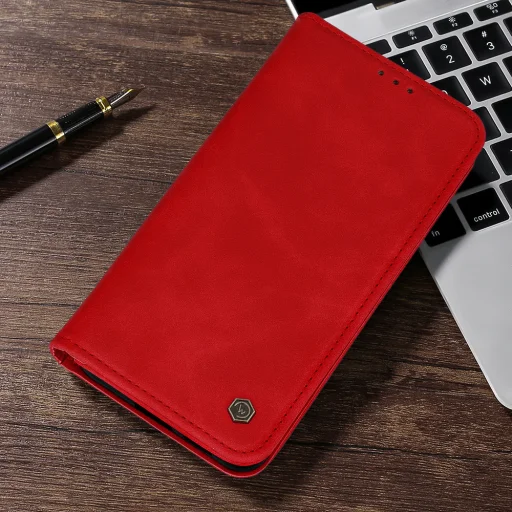 Wonder fliptok Samsung Galaxy S25 Edge piros tok - 7