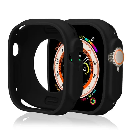 Szilikon tok Apple Watch 49mm (Ultra 1/2) - Fekete tok - 2