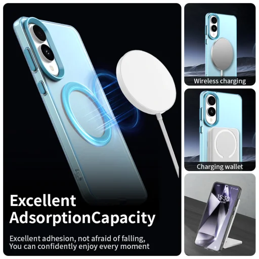 Techsuit - CandyCase MagSafe - Samsung Galaxy S25 Edge - Kék tok - 6