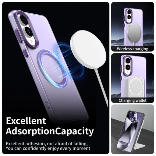 Techsuit - CandyCase MagSafe - Samsung Galaxy S25 Edge - Lila tok - 5