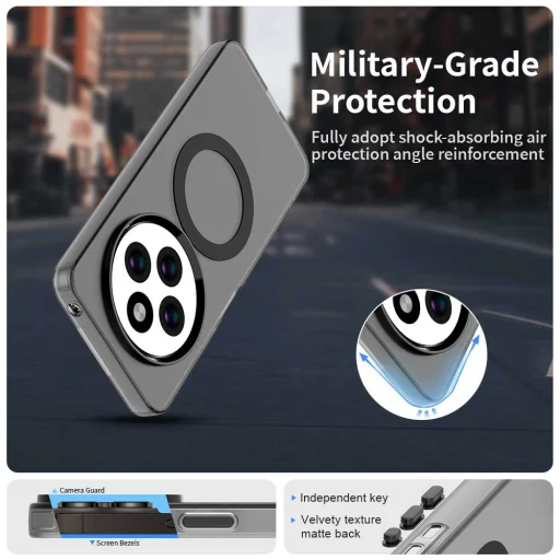 Techsuit - CandyCase MagSafe - Xiaomi Redmi 14C / Poco C75 - Fekete tok - 2