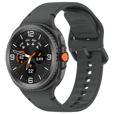 Techsuit - 22 mm-es óraszíj (W079) - Samsung Galaxy Watch8 40mm/Watch8 44mm/Watch8 Classic/Ultra 2 - Grafitkarbon