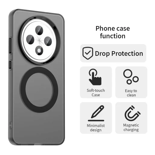  Techsuit - CandyCase MagSafe - Oppo Reno12 F 4G / Reno12 F 5G / Reno12 FS 4G / Reno12 FS 5G - Fekete tok - 4