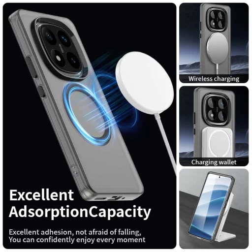  Techsuit - CandyCase MagSafe - Xiaomi Redmi Note 14 Pro 4G - Fekete tok - 6