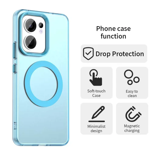  Techsuit - CandyCase MagSafe - Oppo Reno13 F 4G / Reno13 F 5G / Reno13 FS 5G - Kék tok - 2