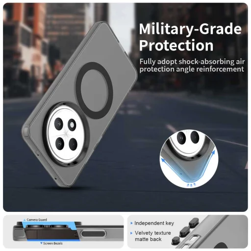  Techsuit - CandyCase MagSafe - Oppo A40 4G / A60 5G - Fekete tok - 5