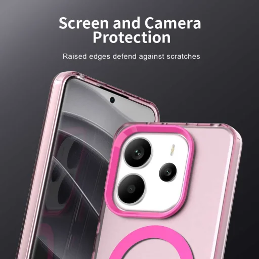  Techsuit - CandyCase MagSafe - Xiaomi Redmi Note 14 4G (Standard) - Rózsaszín tok - 5