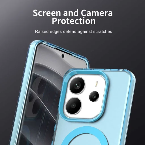 Techsuit - CandyCase MagSafe - Xiaomi Redmi Note 14 4G (Regionális) - Kék tok - 4