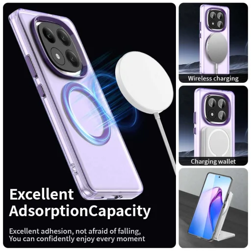  Techsuit - CandyCase MagSafe - Xiaomi Redmi Note 14 Pro+ 5G - Lila tok - 5