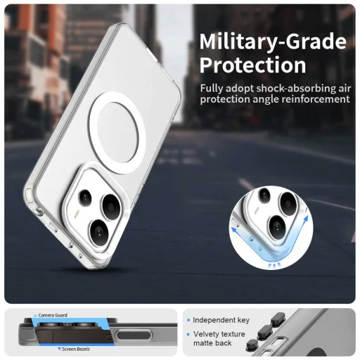  Techsuit - CandyCase MagSafe - Xiaomi Redmi Note 14 5G - Fehér tok - 5