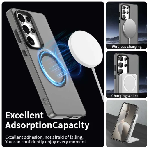  Samsung Galaxy S25 Ultra Fekete Techsuit CandyCase MagSafe tok - 5