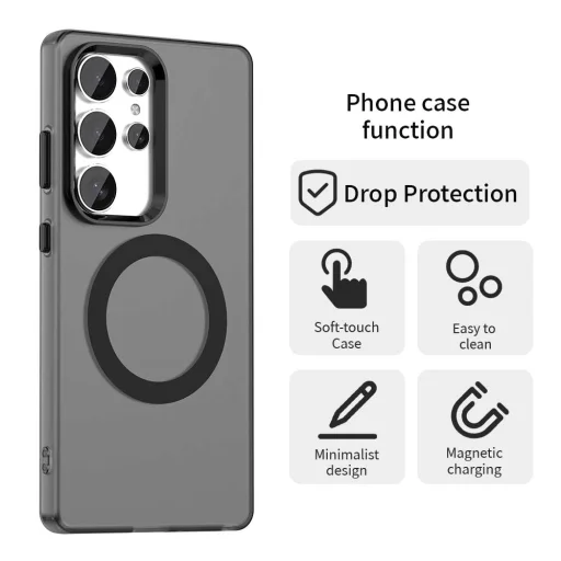  Samsung Galaxy S25 Ultra Fekete Techsuit CandyCase MagSafe tok - 6