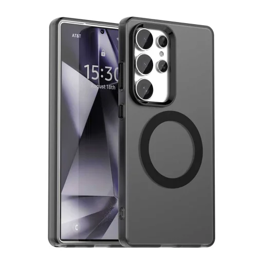  Samsung Galaxy S25 Ultra Fekete Techsuit CandyCase MagSafe tok - 1