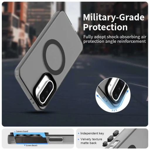 Techsuit - CandyCase MagSafe - Samsung Galaxy A36 5G - Fekete tok - 4