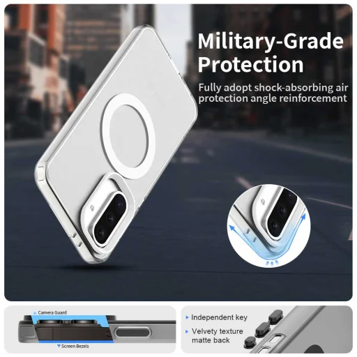 Techsuit - CandyCase MagSafe - Samsung Galaxy A36 5G - Fehér tok - 3