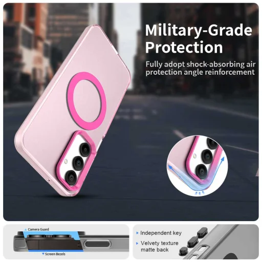 Techsuit - CandyCase MagSafe - Samsung Galaxy A16 4G / A16 5G - Rózsaszín tok - 5