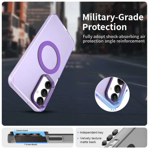 Techsuit - CandyCase MagSafe - Samsung Galaxy A16 4G / A16 5G - Lila tok - 4