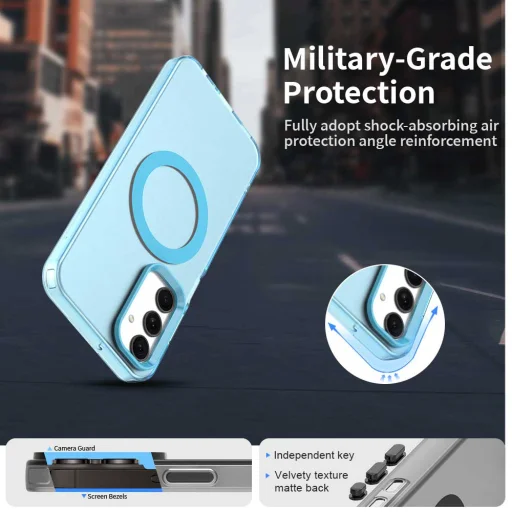 Techsuit - CandyCase MagSafe - Samsung Galaxy A25 5G - Kék tok - 3