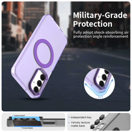 Techsuit - CandyCase MagSafe - Samsung Galaxy A25 5G - Lila tok - 4