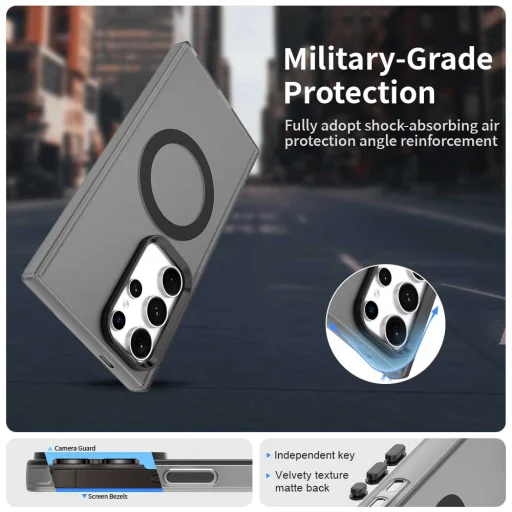 Samsung Galaxy S23 Ultra Techsuit - CandyCase MagSafe - Fekete￼ tok - 2