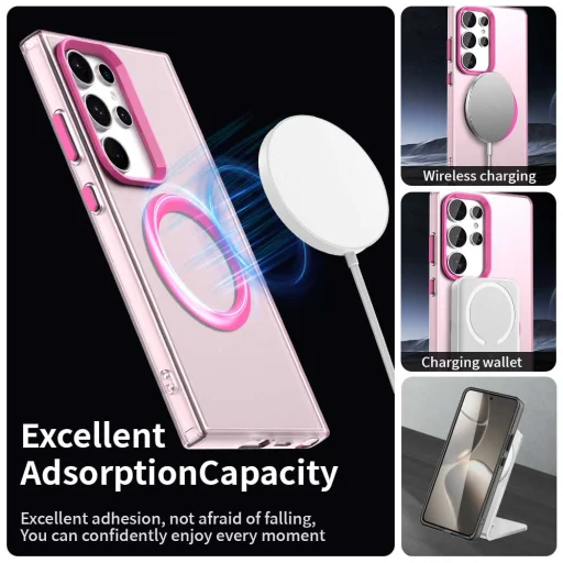 Techsuit - CandyCase MagSafe - Samsung Galaxy S24 Ultra - Rózsaszín tok - 6