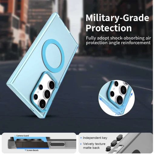 Techsuit - CandyCase MagSafe - Samsung Galaxy S24 Ultra - Kék tok - 5