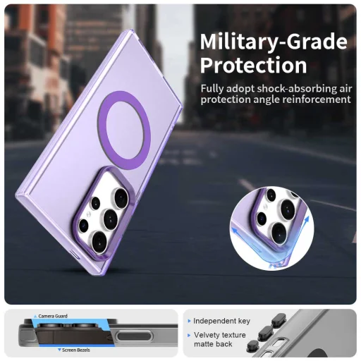 Techsuit - CandyCase MagSafe - Samsung Galaxy S24 Ultra - Lila tok - 2