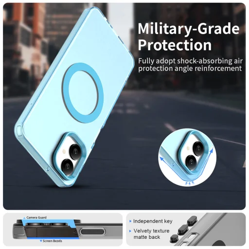  Samsung Galaxy A06 Kék Techsuit CandyCase MagSafe tok - 4