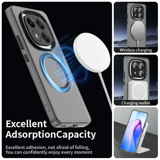 Techsuit - CandyCase MagSafe - Xiaomi Redmi Note 14 Pro+ 5G - Fekete tok - 3