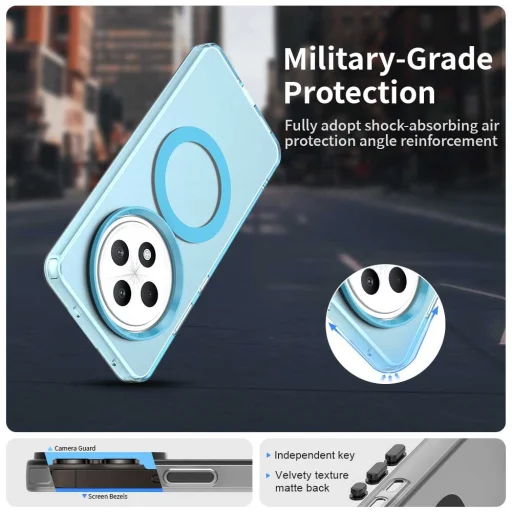 Techsuit - CandyCase MagSafe - Oppo A40 4G / A60 5G - Kék tok - 3
