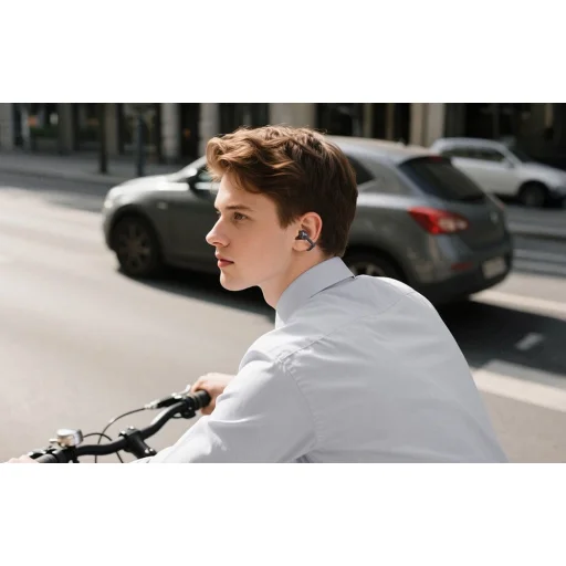 QCY Vezeték nélküli fülhallgató Crossky C50 (szürke) - 13