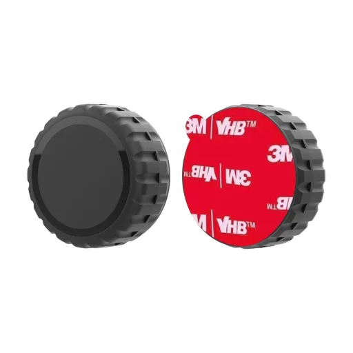 Apple AirTag tok, csavarozható, vízálló, öntapadós - Fekete - 4 darab - 3